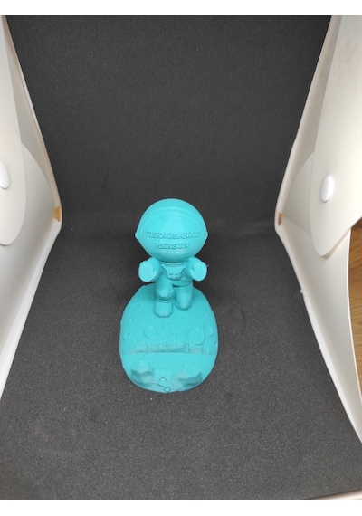 Teknosanat 3d Baskı Ay Tasarımlı Telefon Standı Ve Tutucu - Masaüstü Aksesuar Beyaz