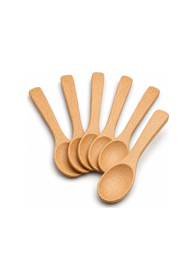 6 Lı Küçük Ahşap Kaşık Seti 15 Cm Doğal Ahşap Mini Kaşık Karıştırma Tadım Baharat Sos Servisi Bebek Besleme İçin Isıya Dayanıklı Tencere Çizmez Ergonomik Sağlıklı Mutfak Kaşığı Seti