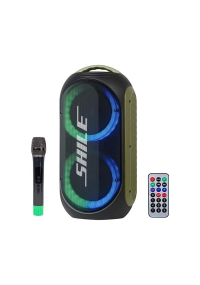 Shile Sl-2019a El Mikrofonlu-kumandalı Usb/sd/bt Işıklı Taşınabilir Şarjlı Seyyar Anfi Diğer