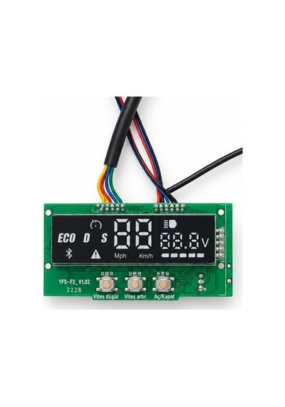 Yfs-f2 V1.02 Elektrikli Scooter Bluetooth Gösterge Ekranı Dashboard Kartı