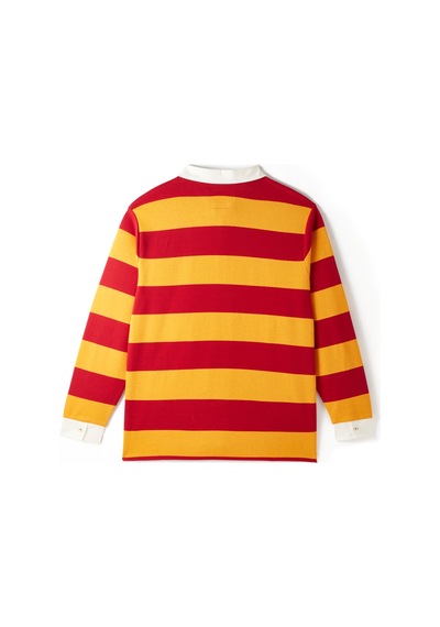 Gsstore X Midground Erkek Polo Sweatshirt E251207 Sarı - Kırmızı