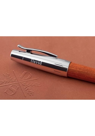 Faber-castell E-motion Tükenmez Kalem, Krom/ahşap Gövde, Mekanizmalı, Kahverengi, B Uç, Yüksek Kapasiteli Siyah Refil ---
