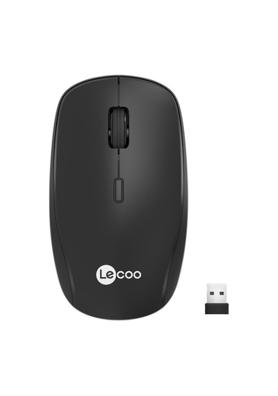 Lecoo, Ws203 Kablosuz 2400dpı+4 Tuşlu Siyah Mouse