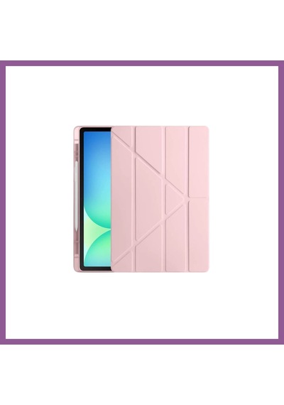 Bezos İpad Pro 13 2024 Kılıf Kalemlikli Hugo Tablet Kılıfı - Rose Gold Rengaren