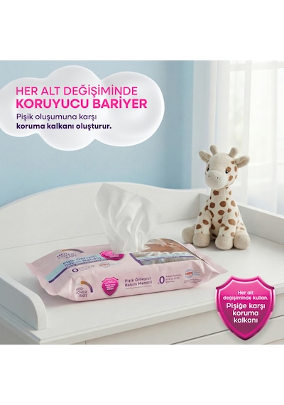 Med-cover Baby Pişik Önleyici Bakım Mendili 50'li x 3 Avantaj Paketi