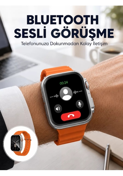 2025 Model Gelişmiş Özellikli Nabız Sensörlü Spor Takibi Yapabilen Titreşimli Saat Yeni Nesil