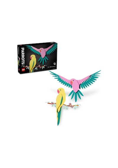 LEGO® Art Fauna Koleksiyonu – Macaw Papağanları 31211 Yetişkinler için Dekoratif ve Sergilenebilir Model Yapım Seti - 644 Parça