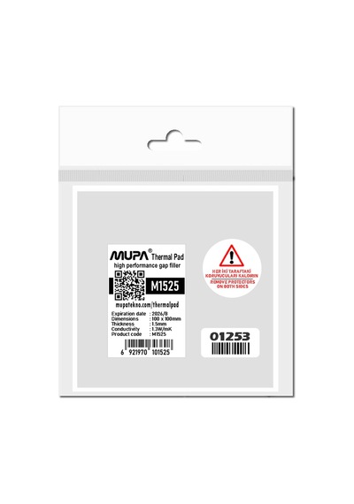 Mupa Termal Ped / Thermal Pad 1.5Mm 1.3W/Mk 10X10Cm M1525