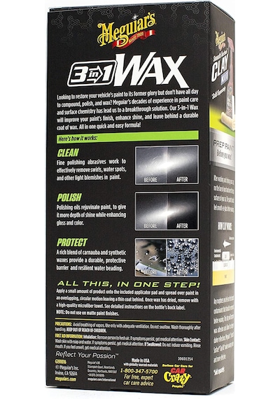 Meguiars 3'ü 1 Arada Wax Cila