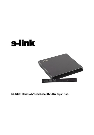 S-Link Sl-S105 Harici Usb Sata Dvd-Rw Siyah Kutu