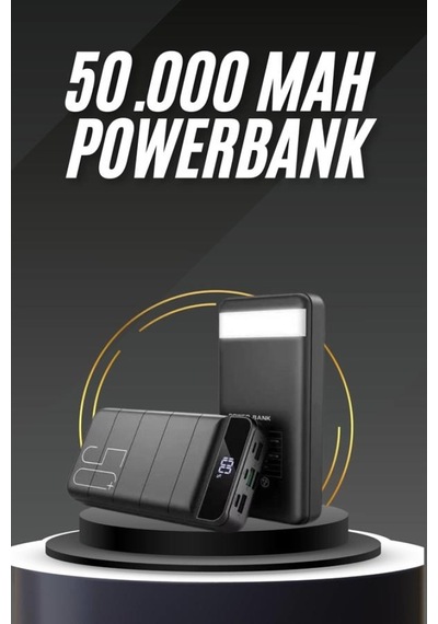 50.000 Mah Led Dijital Göstergeli Usb Çıkışı Powerbank Diğer