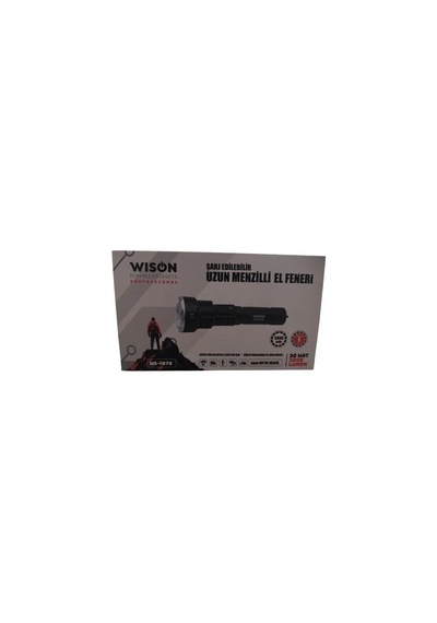 Go İthalat 30 Watt 3000 Lümen Uzun Menzilli Fener Ws-7878 Gri - Siyah