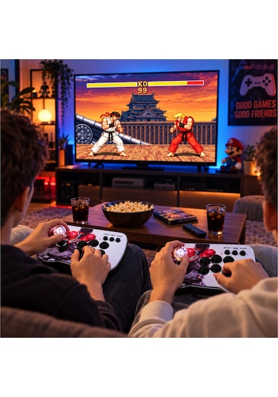 Schitec 4k Arcade Oyun Konsolu Pandora 20000 Retro Oyunlu 2 Oyuncu Joystick M9