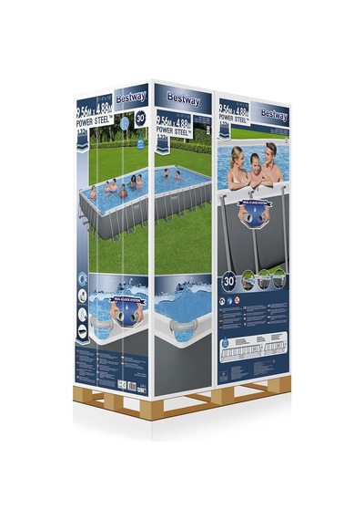 Bestway Gölgelikli Prefabrik Full Havuz Seti 956 Cm X 488 X 132 Cm Bw580 56623