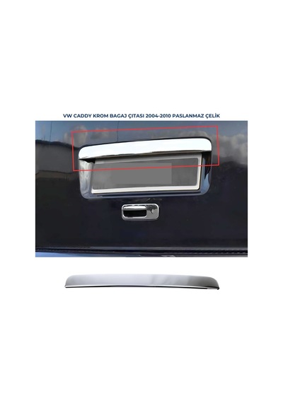 Ebal Otomotiv VW Caddy Krom Bagaj Çıtası 2004-2010 P. Çelik