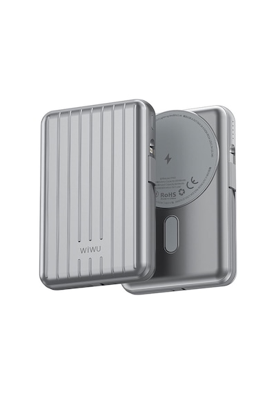 Wiwu PP03 Wireless Hızlı Şarj Özellikli Powerbank Gri