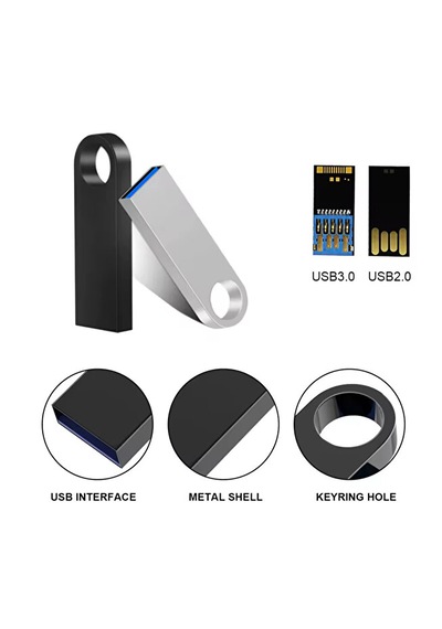 128gb Metal Usb 3.0 Flash Disk Bellek - Yüksek Hızlı, Taşınabilir Ve Şık 128 GB