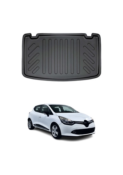 Renault Clio 4 Hb 2012-2019 Arası Uyumlu Araca Özel Kauçuk Tpe Bagaj Havuzu Siyah