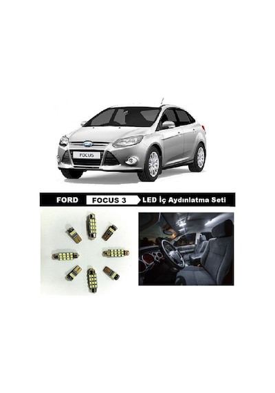 Ford Focus 3 Uyumlu Led İç Aydınlatma Seti
