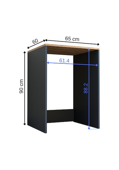 Roomart Çamaşır-Kurutma Makinesi Dolabı Mat Antrasit-Atlantik Çam Antrasit - Atlantik Çam Roomart Çamaşır-Kurutma Makinesi Dolabı Mat Antrasit-Atlantik Çam Antrasit - Atlantik Çam