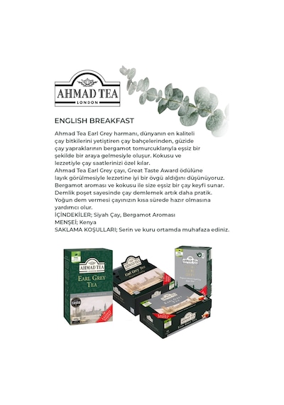 Earl Grey 100 X 7 Adet Demlik Poşet Çay 320 G Ve Rakun Kupa Hediye