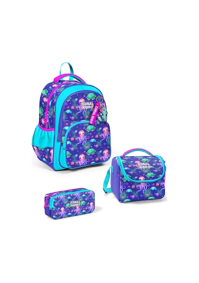 Coral High Kids Lavanta Turkuaz Deniz Temalı 3 Lü Okul Çanta Seti Set0114422