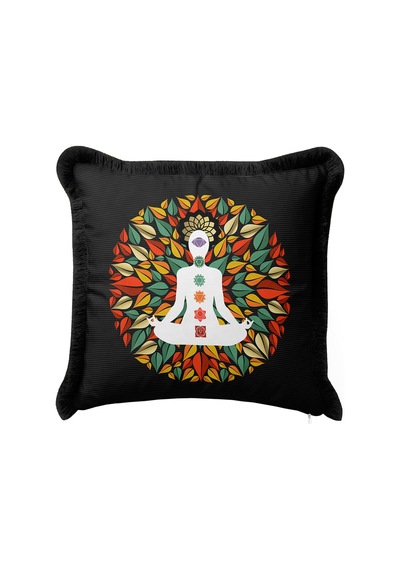 Çakra Mandala Saçaklı Yastık Kılıfı - Yoga Meditasyon Bohem Siyah Püsküllü Kırlent Kılıfı Soft Ayışığı Bordo Çakra Mandala Saçaklı Yastık Kılıfı - Yoga Meditasyon Bohem Siyah Püsküllü Kırlent Kılıfı Soft Ayışığı Bordo