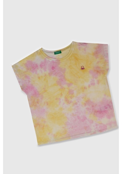 United Colors Of Benetton Benetton Kız Çocuk Batik Tişört 17077 Pembe