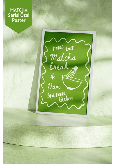 Mim And More X Luminara Studio Home Bar Matcha Break 11am 3rd Room Kitchen Poster
