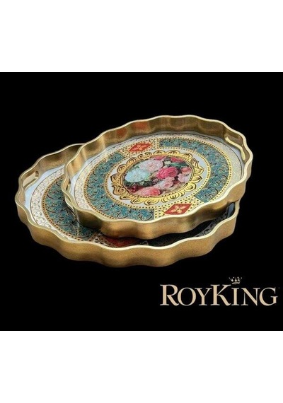 Royking 2 Li Oval Tepsi 44x36-38x31 Cm Fx 058