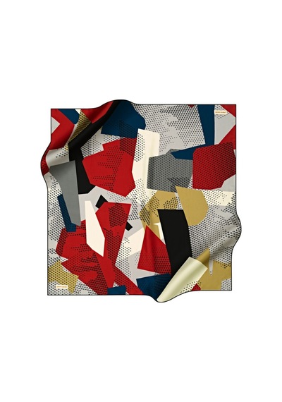Pierre Cardin 90x90 P.c Polyester Tivil Kırmızı-gri Kırmızı-gri