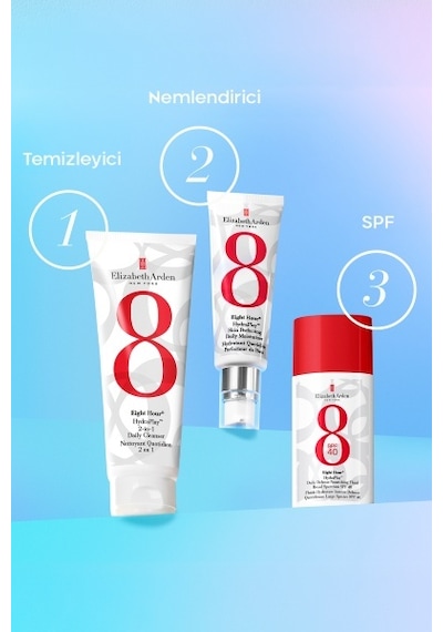 Elizabeth Arden Eight Hour Hydraplay UVA/UVB Koruyucu Fluid Hafif Yapılı Yüz Güneş Kremi SPF40 50 ML
