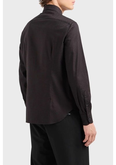 Emporio Armani Erkek Gömlek 6d1c86 1nıuz F018 Siyah
