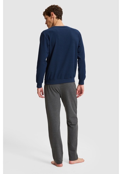 U.S. Polo Assn. Erkek Lacivert Pijama Takımı 50333240-vr033
