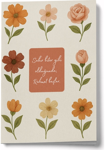 Sabır Ve Rahmet Mini Defter Çok Renkli