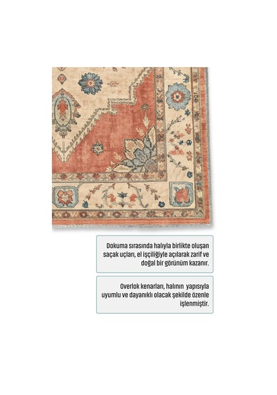 Dekoratif Halı Kaymaz Taban Leke Tutmaz Yıkanabilir Kilim Özel Ölçü Salon Halısı 3027-1 Çok Renkli