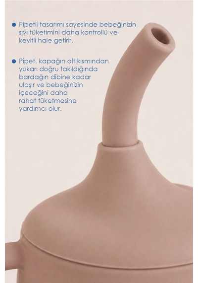 Babyjem Silikon Pipetli Bardak Latte