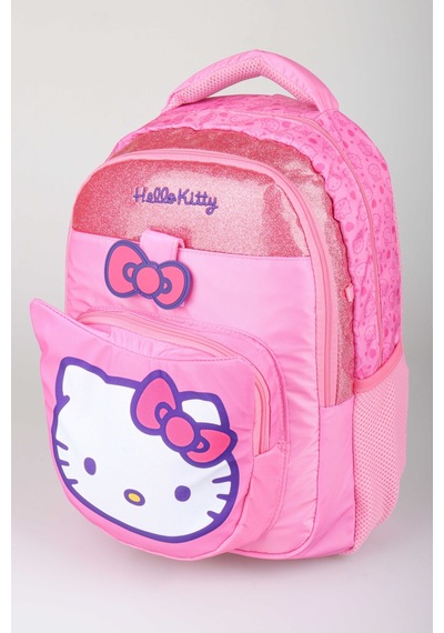 X Dekomus Lisanslı Hello Kitty Glitter Bow Collection Büyük Boy Okul Çantası,beslenme Kabı Ve Matara Seti Altın