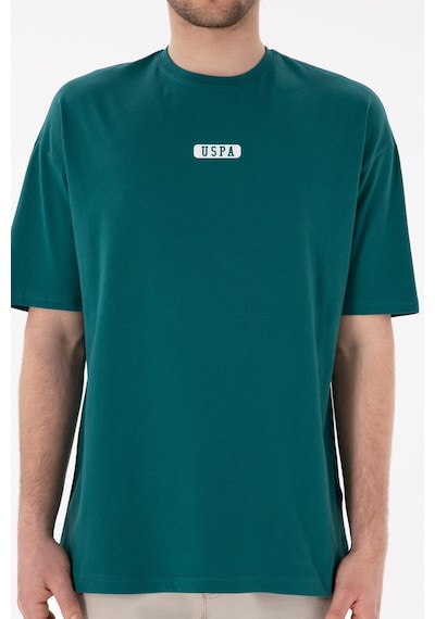 U.S. Polo Assn. Erkek Oversize Fit Bisiklet Yaka Koyu Yeşil Tişört 50305923-VR101 U.S. Polo Assn. Erkek Oversize Fit Bisiklet Yaka Koyu Yeşil Tişört 50305923-VR101