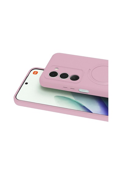 Muratech Newface Xiaomi Redmi 15 4g Regal Magsafe Standlı Kapak - Açık Pembe