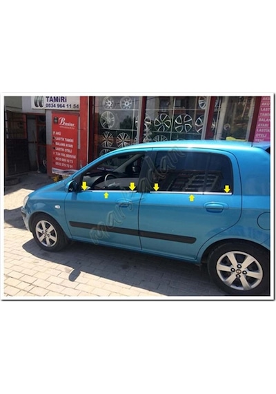 Db Chrome Hyundai Getz Cam Çıtası Nikelajı 2002-2011 6 Parça P.çe