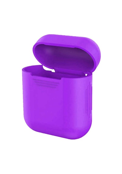 Lexroo Apple AirPods Uyumlu Standart Silikon Kılıf - Mor