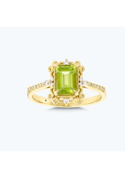 Altınbaş Pırlanta Yeşil Topaz Emerald Yüzük Pnf046yıo-14k