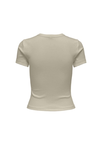 Only Onlval S/s O-neck Top Cc Jrs Kadın Bej T-shirt - O15339774