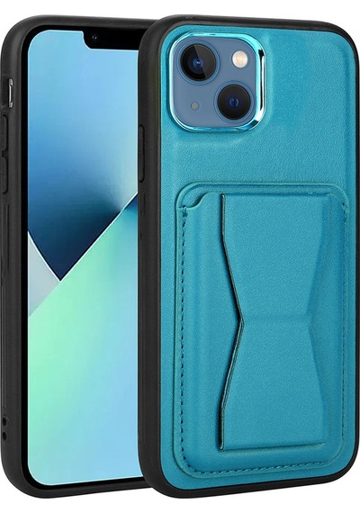 Apple Uyumlu iPhone 13 Kartlıklı Standlı Pu Deri Zore Memo Kapak