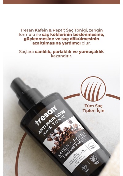 Tresan Kafein & Peptit Dökülme Karşıtı Saç Toniği 125 Ml