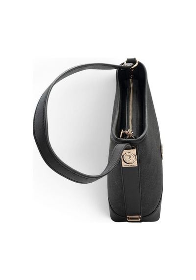 Silver & Polo Silver Polo Siyah - Siyah Monogram Kadın Omuz Çantası Sp1286