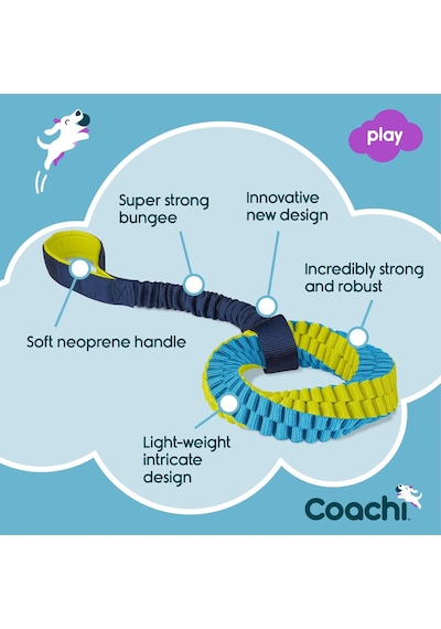 Company Of Animals Tuggi Helix - Tug Of War & Play İçin İnteraktif Köpek Oyuncağı. Güçlü Ve