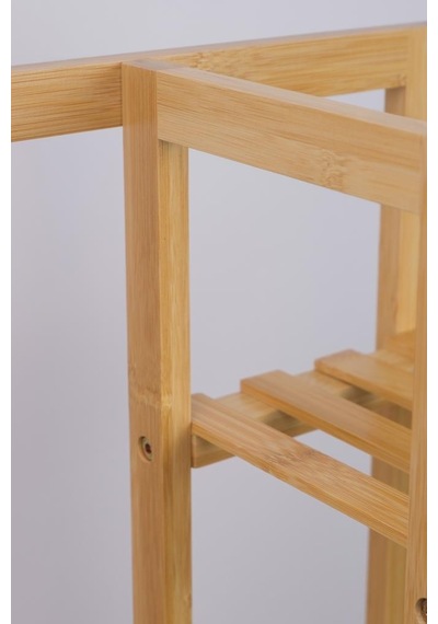 Digithome Bambu 6 Raflı Saksılık Çok Amaçlı Stand Çiçeklik Banyo Düzenleyici Havluluk Db-0025 Kahverengi