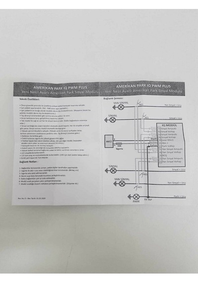 Amerikan Park Iq Pwm Plus Yan Sinyal Çıkış Özelliği 1Yıl Garantil (508814843)